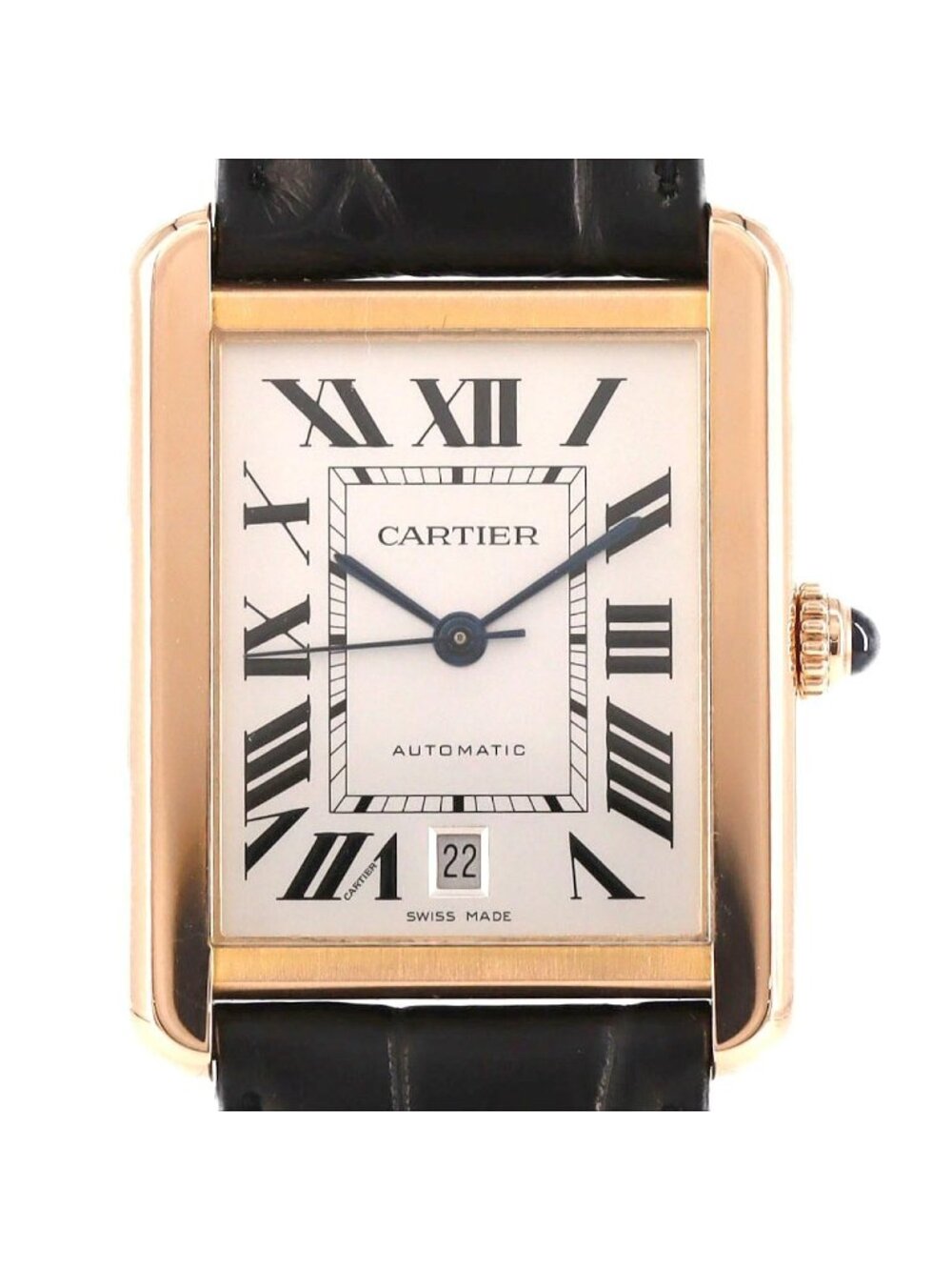 Cartier Tank Solo XL Pink Gold Stainless Steel Automatic Watch